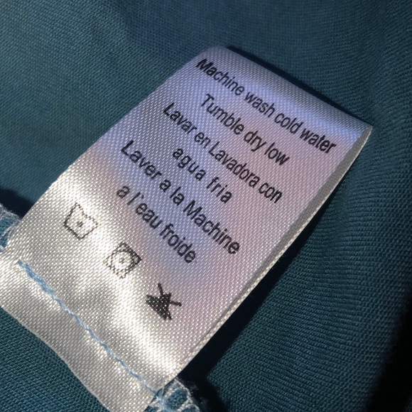 Cello Denimwear Ombré l/s tie front button down L - Picture 8 of 8